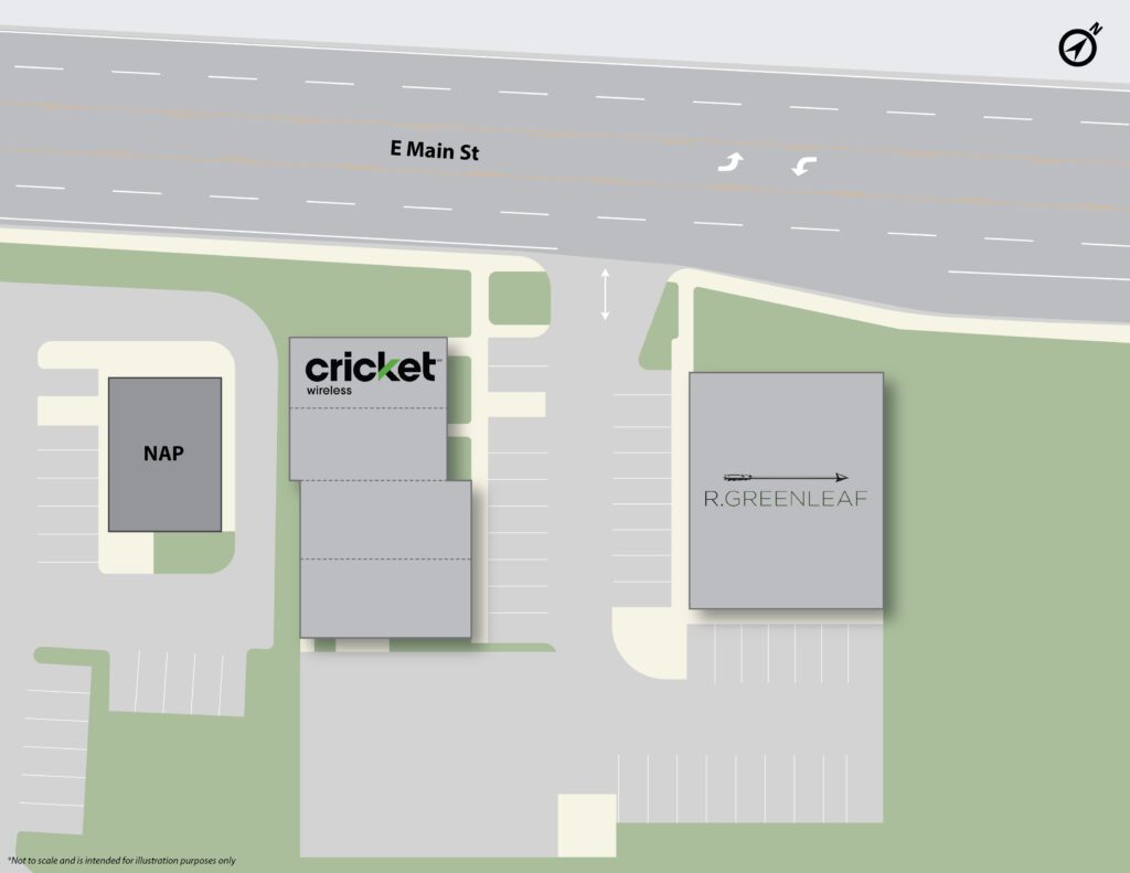 A map of the parking lot for cricket wireless.