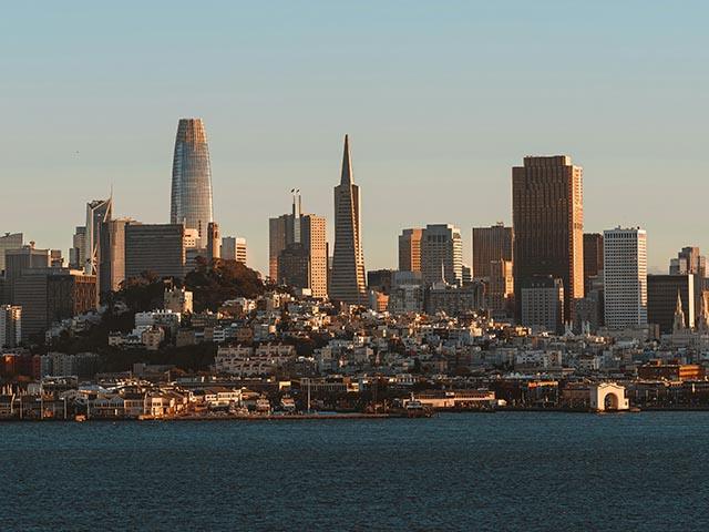 View of the San Francisco Skyline.